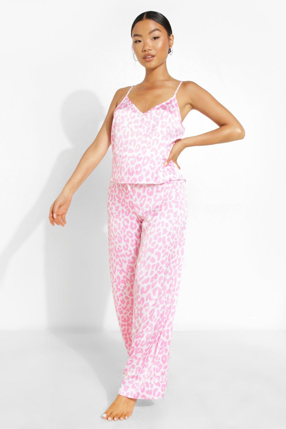 Boohoo leopard print pyjamas hot sale